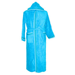 Халат за Юноши цвят Тюркоаз - МИКРОПАМУК